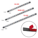 Automotive Interior Decorative Lights LED Car Foot Light 24/36/48/72 LED Atmosphere Lamp Ambient Lamp Remote/Voice Control