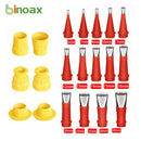 Binoax 14/22 Pcs Stainless Steel Caulk Nozzle Applicator with Base Caulking Finisher Sealant Finishing Tool For Kitchen Bathroom