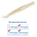 False Eyelash Tweezers For Fake Eyelashes Extensions Individual Curved Strip Lashes Eyebrow Hair Clip Tongs Nail Art Makeup Tool