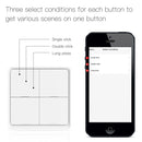 MOES 4 Gang Tuya ZigBee Wireless 12 Scene Switch Push Button Controller Battery Powered Automation Scenario for Tuya Devices