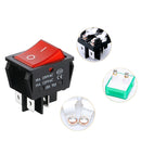 1 PCS,30/35A 250/125V AC High Current,ON/OFF,Special for Eelding Machine,KCD4,Sterling Silver Point,Rocker Power Button Switches