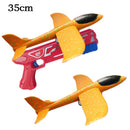 Airplane Launcher Toy Children Bubble Catapult Plane Catapult Gun Outdoor EPP Foam Airplane Launcher Shooting Game Toy for Kids