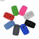 Jingyuqin 2/3B Silicone Car Key Cover For Volkswagen VW Golf 4 5 6 7 Jetta POLO Passat Superb Tiguan Beetle Touran Skoda Seat