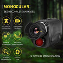 1080P HD Monocular Night Vision Device Infrared 5x Digital Zoom Hunting Telescope Outdoor Day Night Dual Use Full Dark 300m