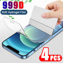 4Pcs Hydrogel Film Full Cover For iPhone 11 12 13 14 Pro Max mini Screen Protector For iPhone 14 8 7 Plus 6 5s SE 2020 Not Glass