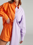 Casual Womem Yellow Lounge Wear Summer Tracksuit Shorts Set Long Sleeve Shirt Tops And Mini Shorts Suit 2021 New Two Piece Set