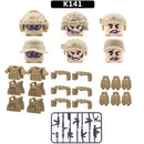 Ghost Commando Special Forces Building Blocks Army Soldier Figures Military Weapon Vest Bricks Accessories Children&
