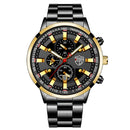 Fashion Mens Sports Watches for Men Business Stainless Steel Quartz Wrist Watch Luxury Man Casual Luminous Clock часы мужские