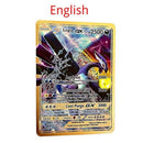 10000HP Arceus Vmax DIY Golden Pokemon Cards in English Iron Metal Pokmo Letters Kids Gift Game Collection Cards