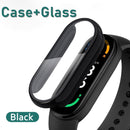 10D Film Glass for Xiaomi Mi band 6 5 7 4 Screen Protector Miband 6 5 Smart Watchband Full Protective Cover Case Strap Bracelet