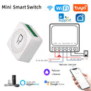 Wifi Mini Smart Switch 16A DIY Light Switches 2 Way Wireless Smart Home with Tuya Smart Life EweLink Alexa Alice Google Home