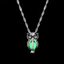 FAMSHIN Fashion Silver Color Charm Luminous Pendant Necklace Women Moon Glowing Stone Necklace Christmas Necklaces Jewelry Gifts