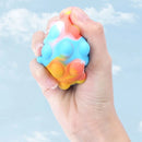 Rainbow Ball Push Bubble Antistress Cube Decompression Toys Squeeze 3D Elastic Ball Stress Relief Sensory Toy For Kids Gift