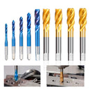 XCAN HSS Steel Screw Tap Titanium Coated Spiral Metric Thread Tap M2-M18 Machine Plug Tap HSS6542 Threading Tool Tap Drill Bit