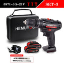 Electric Cordless Screwdriver Impact Drill 3 Functions Wireless Mini Lithium Battery Charging Hand Drill 21V 25V