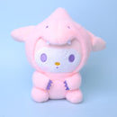 Sanrio 10cm Kuromi My Melody KT Cat PC Dog Hello Kitty Keychain Anime Plush Figure Pendant Accessories Cute Animals Toys