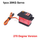 Waterproof 20KG 25KG 30kg 35kg 40KG 60KG Servos 180 270 360 Degree Large Torque Digital Servo Metal Gears 25T Arm For RC Car