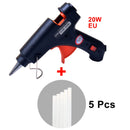 20W Hot Melt Glue Gun with 7mm Glue Sticks Mini Industrial Guns Heat Temperature Thermo Electric Repair Tool