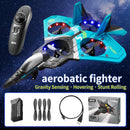 Rc Plane SU 57 Radio Controlled Airplane with Light Fixed Wing Hand Throwing Foam Electric Remote Control Plane toys for kids