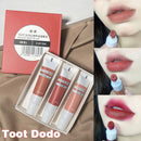 3 Colors Lipstick Velvet Matte Set Liquid Lipstick Waterproof Nude Lip Gloss Long Lasting Sexy Women Lip Tint Mud Cosmetics Kit