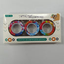 3pcs Finger Magnetic Rings Colorful Fidget Toy Set Adult Magnets Spinner Rings for Relieve Stress Anxiety Relief Therapy
