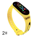 Pokemon Strap LED Electronic Watch Fashion Colorful Bracelet Touch Waterproof Anime Character Pikachu Educational Children&