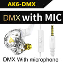 Original QKZ AK6 Copper Driver HiFi Wired Earphone Sport Running Headphones Bass Stereo Headset Music Earbuds fone de ouvido