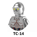 Disney R2-D2 Building Blocks C-3PO General Grievous R4-P17 K-2SO IG88 Battle Buzz Droid Star Bricks Action Figures Christmas Toy