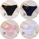 4PCS/Set Women's cotton briefs Sexy Low Waist Female Underpants Elasticity Comfortable Underwear Women's panties Lingerie M-XXL