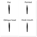 Stainless Steel Eyebrow Tweezers Black Flat Hairs Puller Beauty Makeup Tool пинцет для ресниц pince a epiler пинцет для бровей