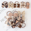 10Pcs/Lot Sweet Hair Band Girls Hair Ties Bows Elastic Rubber Band Flower Small Ball Scrunchies Baby Kids Hair Accessories Gift