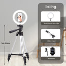 10" 26cm LED Selfie Ring Light Photography Video Light RingLight Phone Stand Tripod Fill Light Dimmable Lamp Trepied Streaming