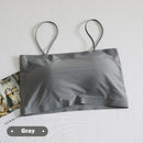 Sexy Bralette Top Tanks for Women Push Up Bras Lingerie Spaghetti Ice Silk Crop Top Camis Seamless Word Sling Female Tube Top