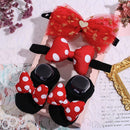 Infant Newborn Baby Girls 3Pcs/Set Slipper Socks Headband Gift Foot Socks Lace Crown Hair Band Accessories Photo Props Meias