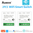 Tuya Zigbee / Wifi MINI Smart Switch 2 Way Control 16A Switch Tuya Smart Home Automation Sensor Works With Alexa Google Home