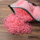1000PCS Disposable Rubber Band Hairband For Children Ponytail Hairs Ties Colourful Elastic Hair Bands Baby Hair Accessories