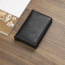 Custom Name Business Bank Credit Card Holder Men Wallet Coin Leather Wallet RFID Aluminium Box CardHolder with Money Clips Purse