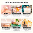 Cheap 10ml 100% Nature Aromatherapy Diffuser Humidifier Massage Lavender Vanilla Eucalyptus Rose Jasmine Lemon Essential Oils