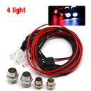 2 / 4 / 6 / 8 Lights 70cm Lenght RC LED Night Headlamps Headlights 3/5mm LED Light for Model Drift Crawler Car For RC Car
