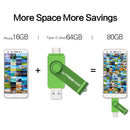 New WANSENDA USB 3.0 TYPE C USB Flash Drive OTG Pen Drive 512GB 256GB 128GB 64GB 32GB 16GB USB Stick 2 in 1 High Speed Pendrive