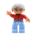 Big Size Action Figures City Princess Policemen Family Building Block Doll Character Accessory Toys Assembly Children Kids Gift