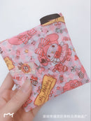 Sanrio Hello Kitty Small Folding Shopping Bag Melody Polyester Eco Bag Cartoon Shoulder Bag Handbag