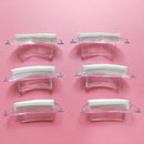 1 Pair Profession Brow Stamp Sponge Stencil with Handle Lazy Quick Make Up Eyebrow Template Seal Spare Eyebrow Powder Print Tool