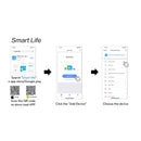 EsooLi Tuya Smart Life Glass Panel EU/UK Standard Touch Switch Zero/Single Fire Line Voice Control Light Wireless Wall Switch