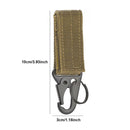 Carabiner High Strength Nylon Key Hook MOLLE Webbing Buckle Hanging System Belt Buckle Hanging Camping Hiking Accessories