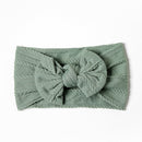 1Pcs Newborn Baby Headband For Girls Elastic Knit Children Turban Baby Bows Soft Nylon Kids Headwear Hair Accessories 32 Colors