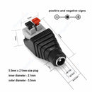 12V 3A 5.5mm 2.1mm Plug Socket DC Connectors DC Power Socket Male Female Jack Screw Nut Panel Mount DC Power Adapter Connector