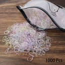 1000PCS Disposable Rubber Band Hairband For Children Ponytail Hairs Ties Colourful Elastic Hair Bands Baby Hair Accessories