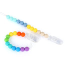 Baby Pacifier Chain Wooden Handmade Chain Silicone Wooden Plastic Clip Baby Nipple Clips Teether Necklace baby Chew accessories