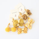 10Pcs/Lot Sweet Hair Band Girls Hair Ties Bows Elastic Rubber Band Flower Small Ball Scrunchies Baby Kids Hair Accessories Gift
